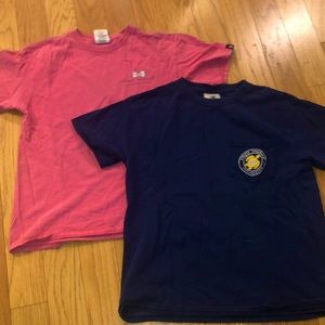 Pack of 2 simply southern shirts pink and dark blue